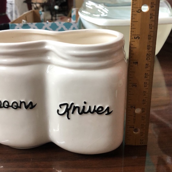Forks Spoons Knives Holder Ceramic Home Essentials.Excellent condit.Rarely used. - Picture 5 of 6